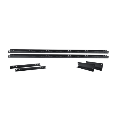 LINKEDPRO BY EPCOM - Rack de 2 Postes, Estándar 19", 45 Unidades, Fabricado en Acero, Base "L" para Anclar a Piso.