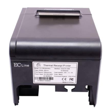 ECLINE - Impresora Ecline Termica Velocidad de Impresion 250mm/s Papel 80mm Corte Automatico Interfaz USB+Serial+Ethernet