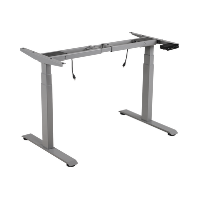 EPCOM INDUSTRIAL - Base de Escritorio Motorizado Profesional / Altura Ajustable 60-125cm / Estructura Estable / Funcionamiento Suave / 3 Preset de Posiciones / Color Gris / Soporta hasta 100Kg de carga