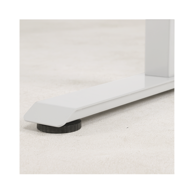 EPCOM INDUSTRIAL - Base de Escritorio Motorizado Profesional / Altura Ajustable 60-125cm / Estructura Estable / Funcionamiento Suave / 3 Preset de Posiciones / Color Blanco / Soporta hasta 100Kg de carga
