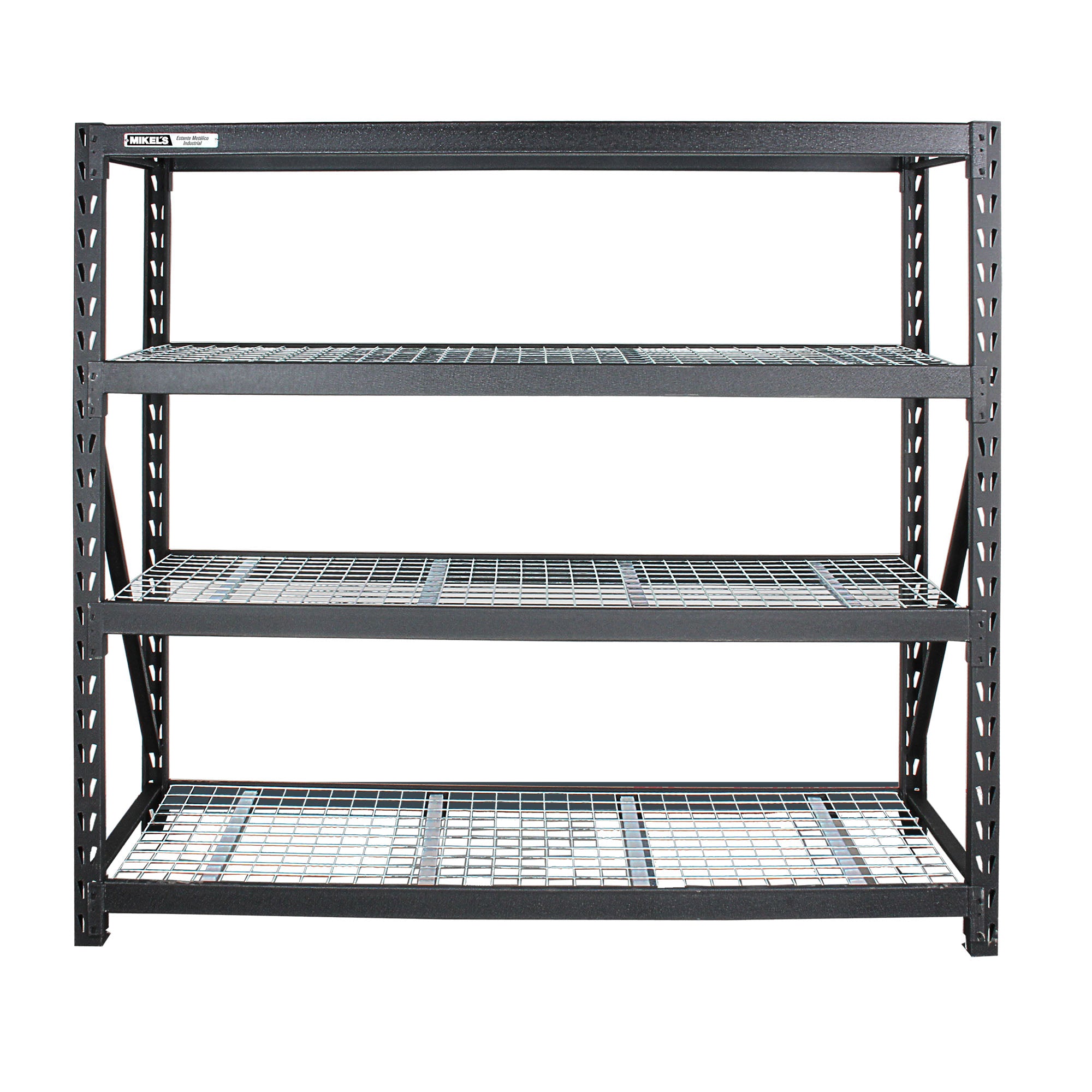 Estante para almacenaje metálico  industrial (77”x24”) 4 repisas (2,500 kgs)