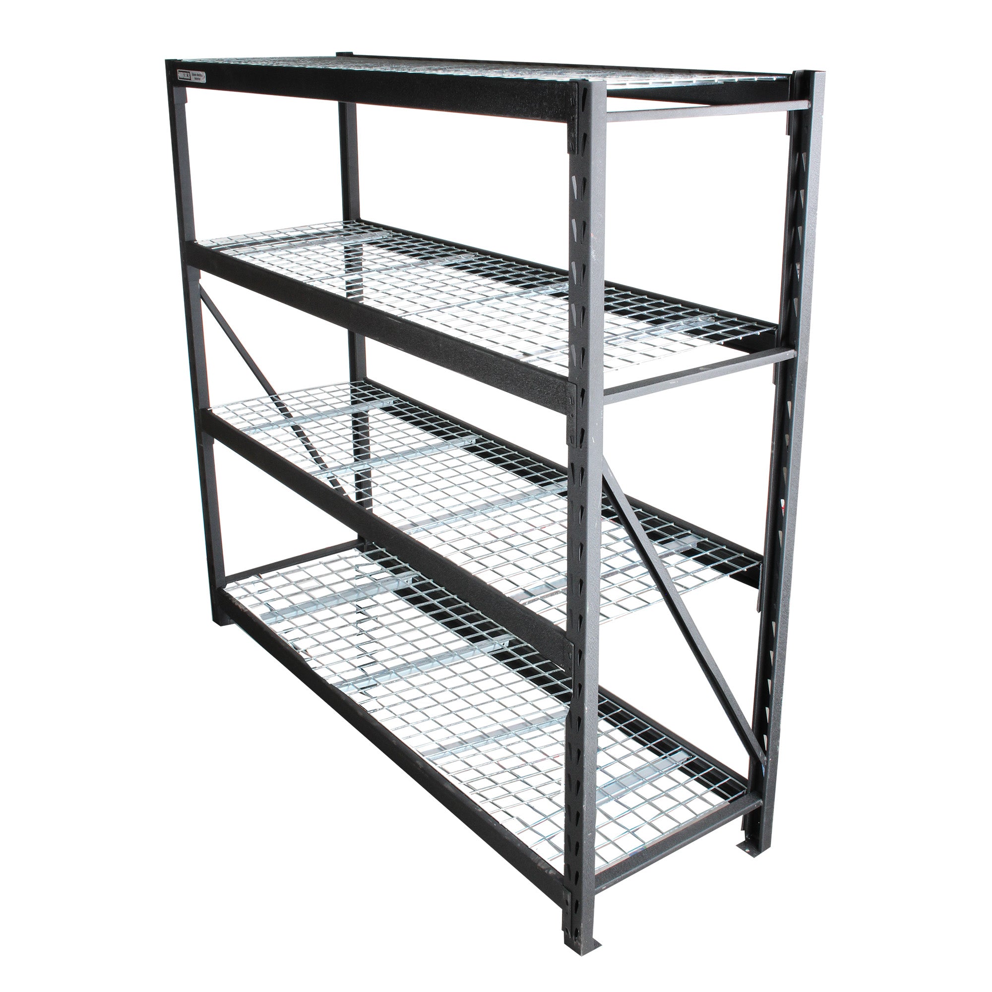 Estante para almacenaje metálico  industrial (77”x24”) 4 repisas (2,500 kgs)