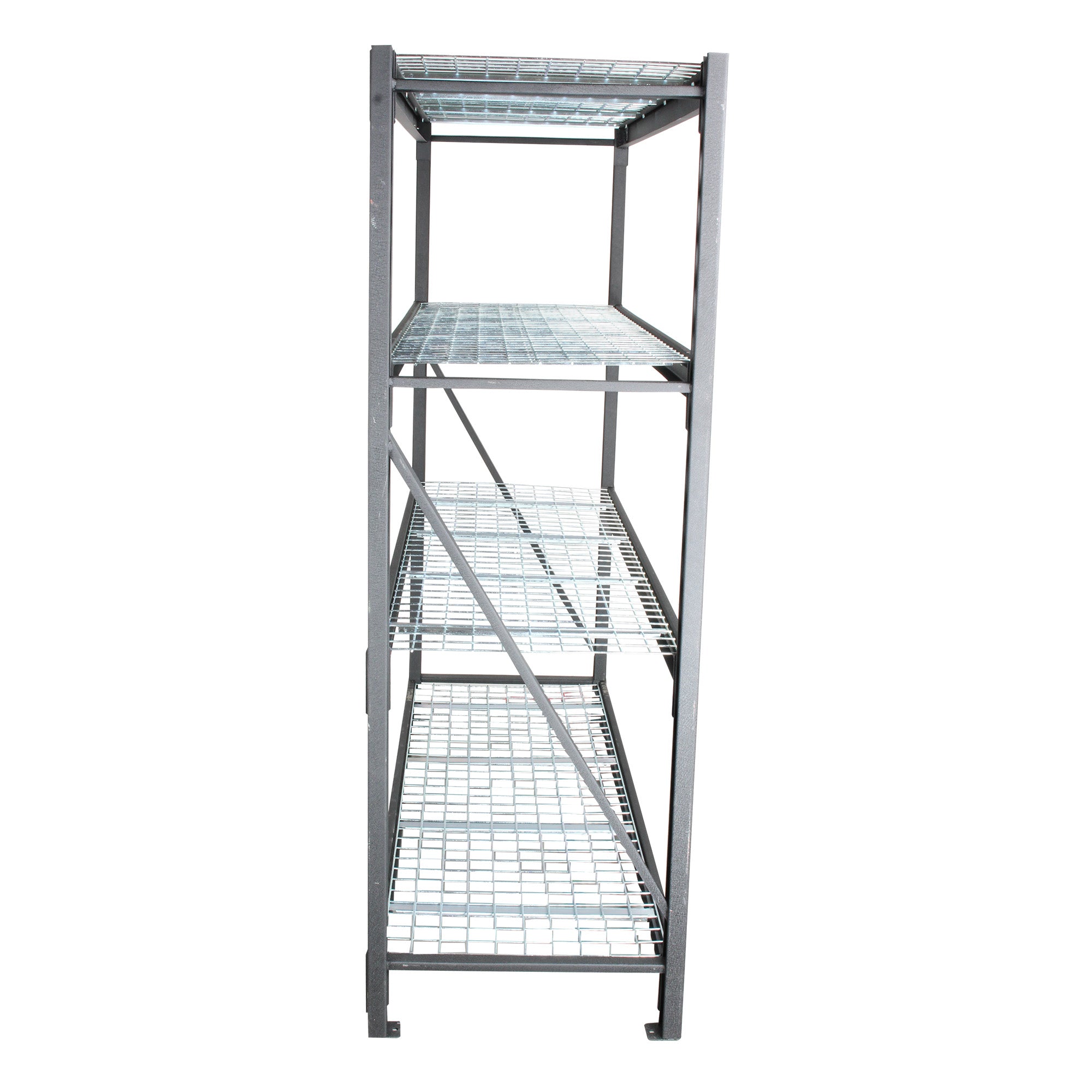 Estante para almacenaje metálico  industrial (77”x24”) 4 repisas (2,500 kgs)