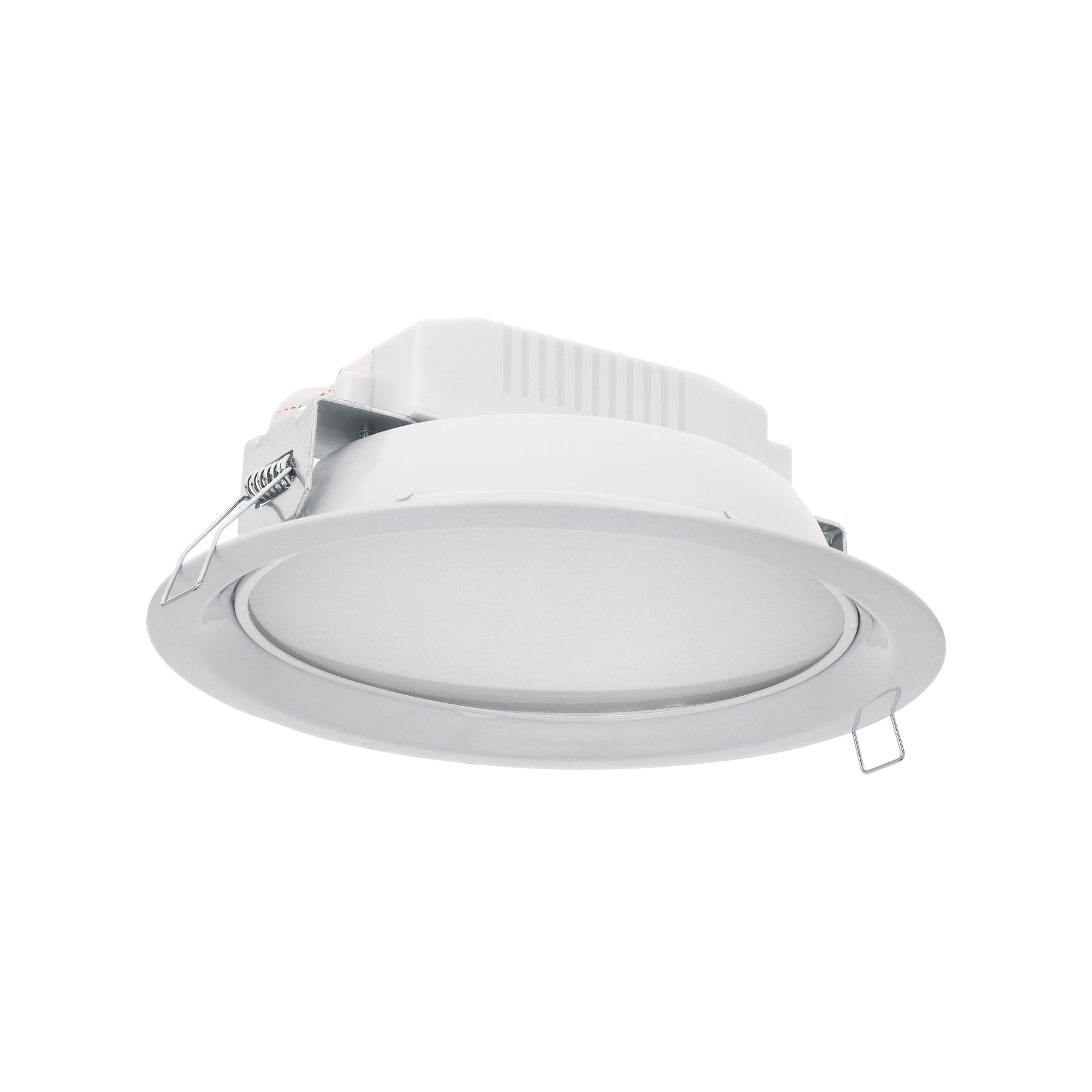 Luminario LED empotrado redondo de 12 W, luz de dia, Volteck