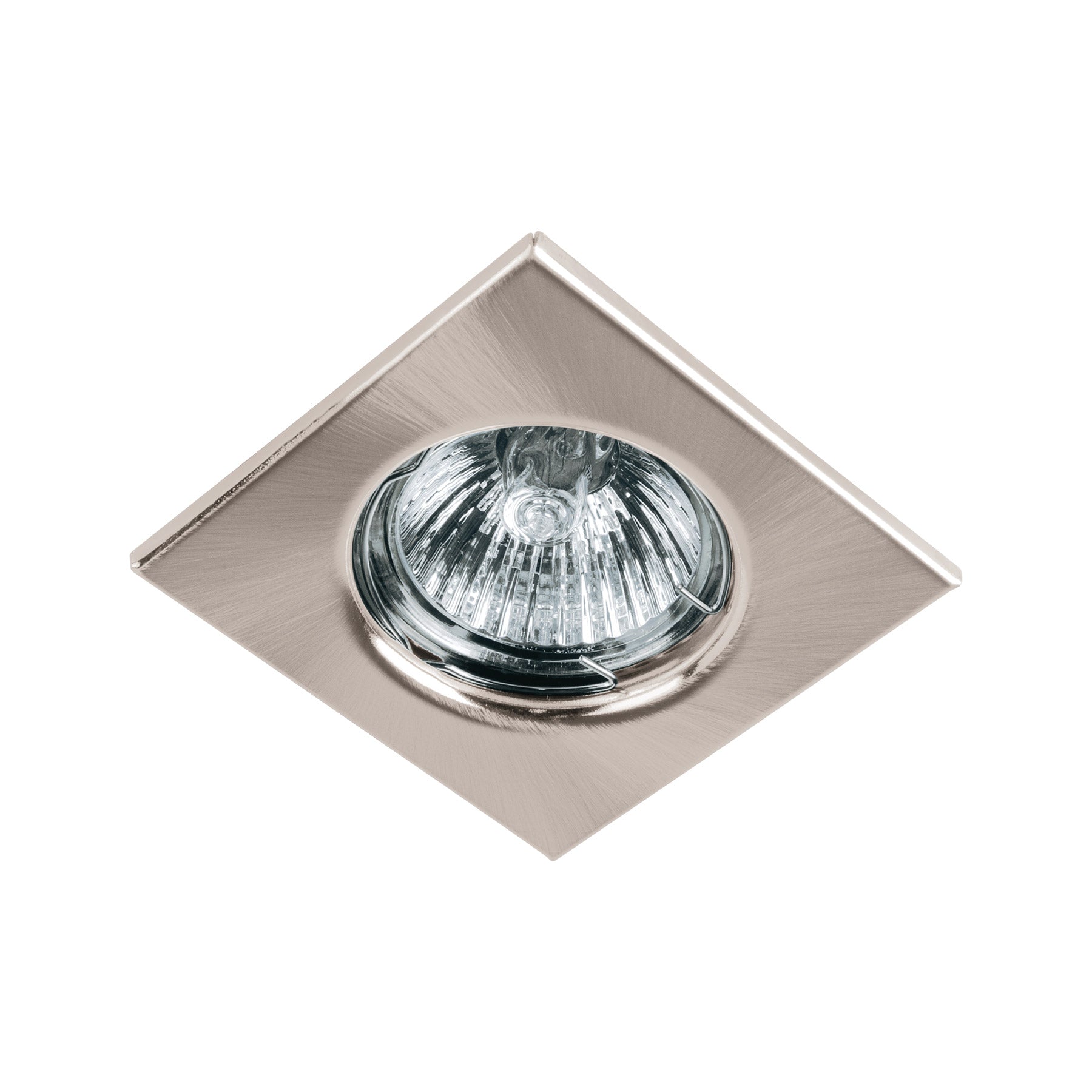Luminario cuadrado satin spot fijo, lampara no incluida
