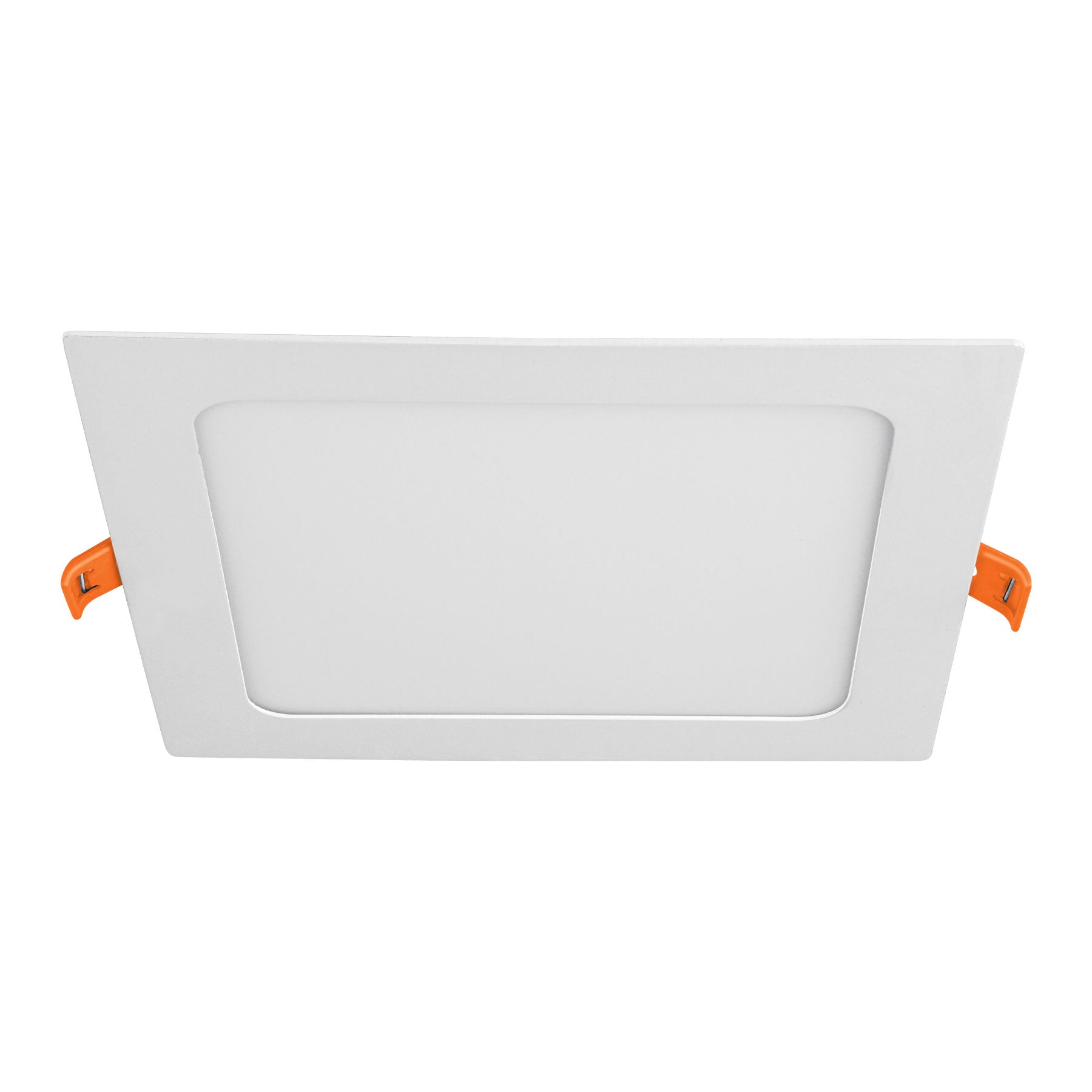 Luminario ultra delgado LED 12W empotrar cuadrado luz calida