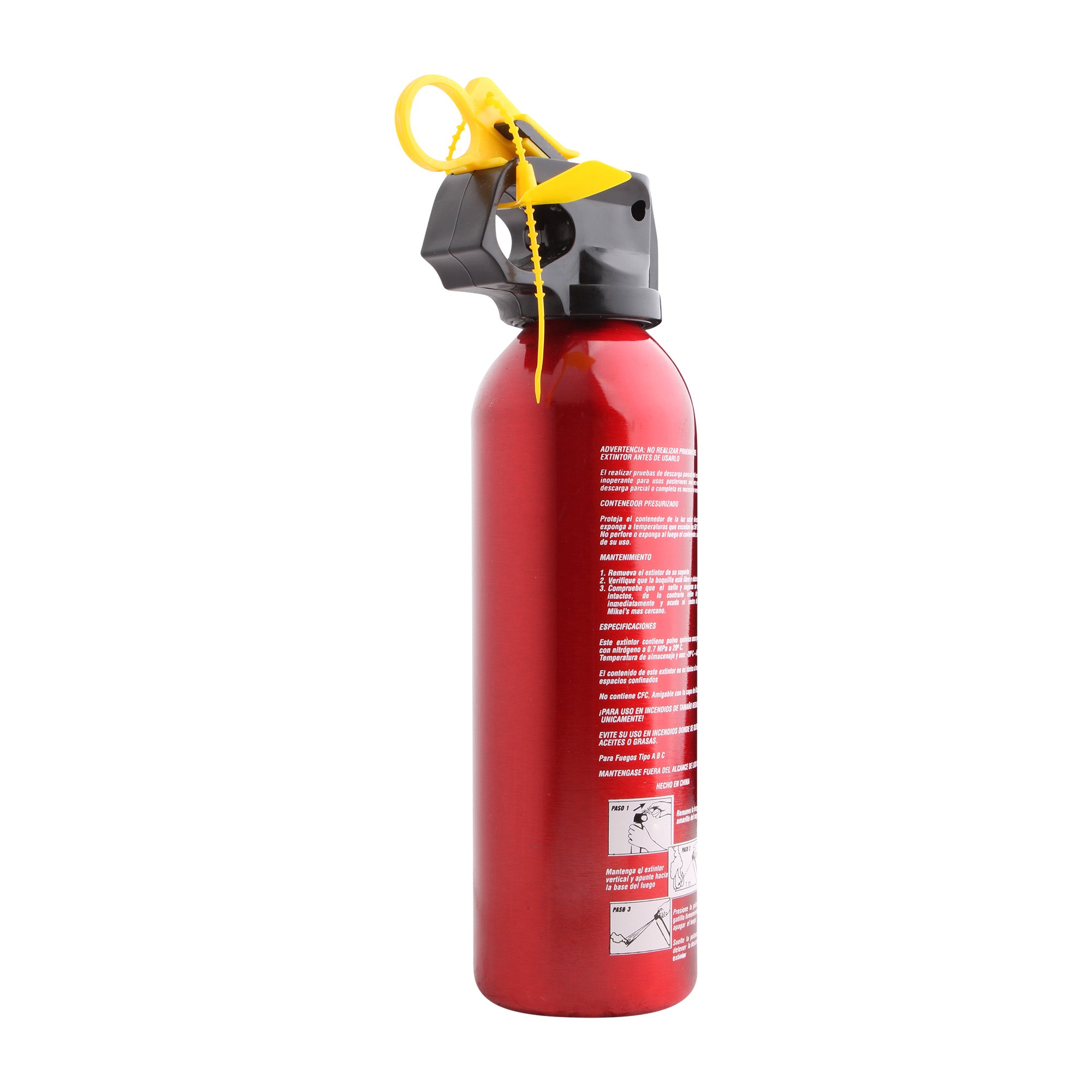 Extintor de emergencia de aluminio No Recargable (300 grs)