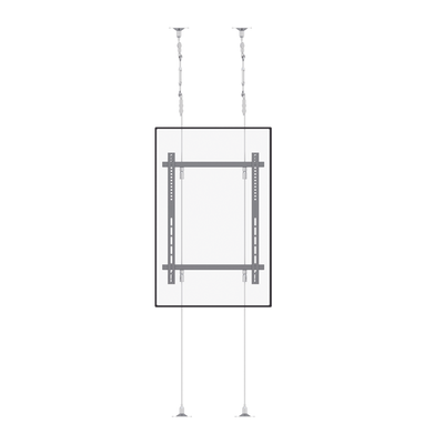EPCOM INDUSTRIAL - Montaje Cableado de Acero| Suelo a Techo| Capacidad Máx. de Carga 30kg| Para Pantallas de 32" ~ 75"| VESA 400 x 600