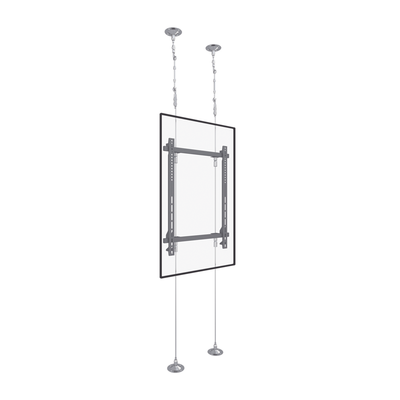 EPCOM INDUSTRIAL - Montaje Cableado de Acero| Suelo a Techo| Capacidad Máx. de Carga 30kg| Para Pantallas de 32" ~ 75"| VESA 400 x 600