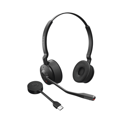 JABRA - Jabra Engage 55, Auricular stereo versión MS con aislamiento de ruido activa, adaptador DECT USB-A (9559-450-125)