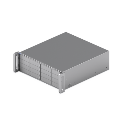 UBIQUITI - ENVR UniFi Enterprise con Soporte para hasta 210 Cámaras HD, 140 Cámaras 2K o 70 Cámaras 4K, con UniFi Protect & Access, 1 Puerto RJ45 10G, 2 Puertos SFP+ 10G y 16 Bahías para Discos Duros