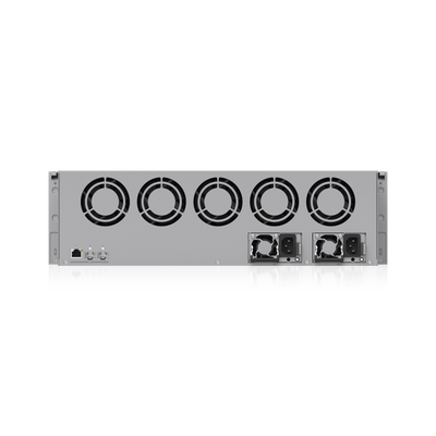 UBIQUITI - ENVR UniFi Enterprise con Soporte para hasta 210 Cámaras HD, 140 Cámaras 2K o 70 Cámaras 4K, con UniFi Protect & Access, 1 Puerto RJ45 10G, 2 Puertos SFP+ 10G y 16 Bahías para Discos Duros