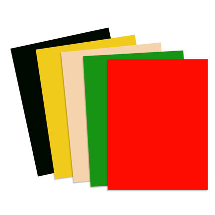 EUROCOLORS - Papel Cortado Eurocolors Carta Colores Arcoiris Festive Paquete C/100