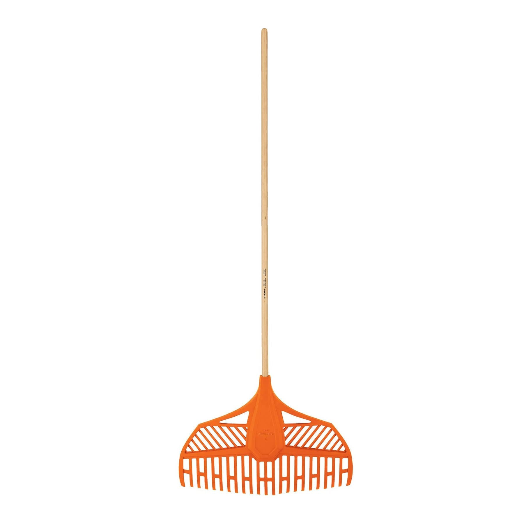 TruTough, 23' head poly leaf rake, 48' wood handle