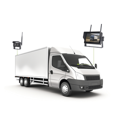 EPCOM - Sistema Profesional Inalámbrico de Cámara de Reversa Infrarroja y Monitor Touch de 7" para Vehículos de Trabajo y Montacargas