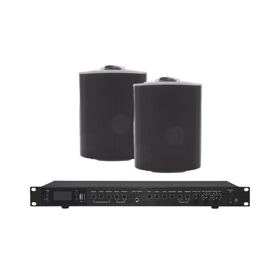 EPCOM PROAUDIO - Amplificador de Audio con 2 Bocinas OL-5BK | 2 x 60W | Baja Impedancia 4 - 8Ω | Reproductor Bluetooth, USB, SD | Efectos Integrados Delay, Echo, Repeat