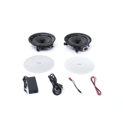 EPCOM PROAUDIO - Kit de Bocinas de plafón 6.5in | Conexión Bluetooth | 2 x 20W | Frameless | Bocina Pasiva + Bocina Activa |
