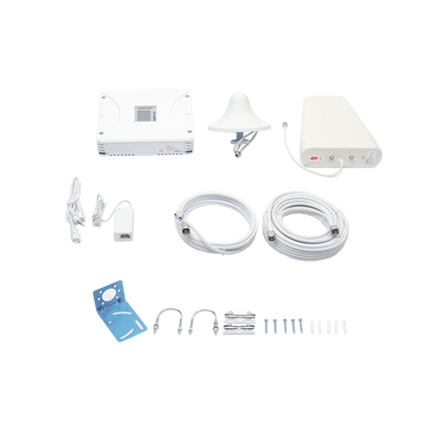 EPCOM - Kit Amplificador de Señal Celular 2G, 3G, 4G y 5G / Mejora llamadas convencionales y VoLTE / Amplifica señal de TELCEL, AT&T, MOVISTAR, BAIT,DiRi y más / Cubre hasta 300 m² con una antena y hasta 900 m² con 3 antenas.