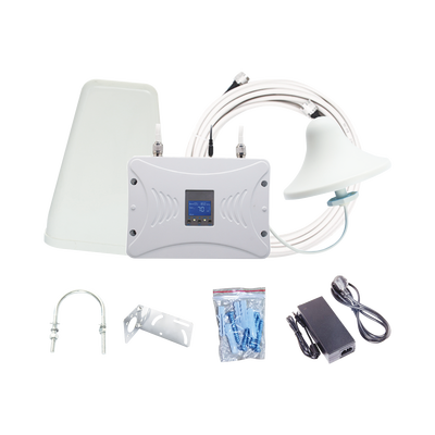 EPCOM - Kit Amplificador de Señal Celular 4.5G LTE, 3G y Voz. Funciona con Todos los Operadores. Soporta Múltiples Dispositivos y Tecnologías. Hasta 1000 metros cuadrados de Cobertura