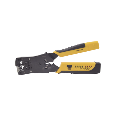 EPCOM POWERLINE - Pinza 3 en 1: Pelacables/ Terminado/ Probador para UTP. Enchufe Modular de Prueba para RJ45/RJ11/RJ22.
