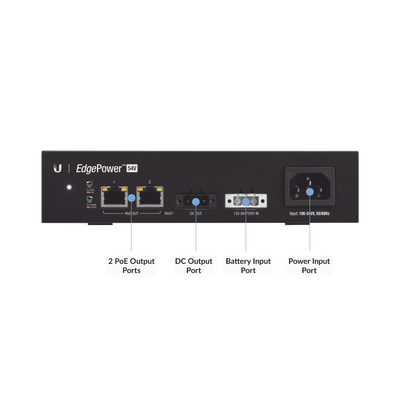 UBIQUITI -  Fuente de alimentación ininterrumpible EdgeMAX 54V, 72W