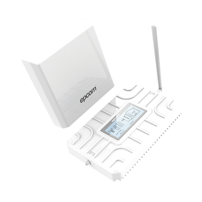 EPCOM - Kit Amplificador de Señal Celular 2G, 3G, 4G y 5G / Mejora llamadas convencionales y VoLTE / Amplifica señal de TELCEL, AT&T, MOVISTAR, BAIT,DiRi y más / Cubre hasta 150 m².
