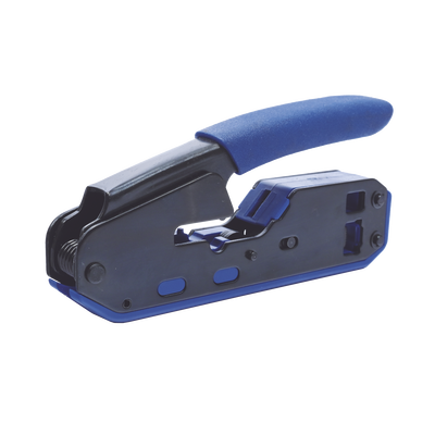 EPCOM POWERLINE - Pinza SLIM para Corte y Terminado de Plugs RJ45/RJ11, Acero al Carbón y Mango Ergonómico.