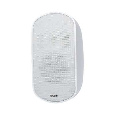 EPCOM PROAUDIO - Altavoz de 2 vías | Montaje de Pared | 5.25" | 3 - 50W | 70/100V | Blanco | Carcasa Poliestireno