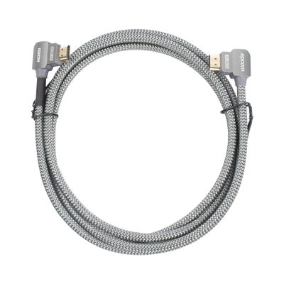 EPCOM PROAUDIO - Cable HDMI Ángulo 90° | 2 Metros (6.56 Pies) | Alta Definición | Versión 2.0 | Alta Velocidad 18Gbps | 4K@60Hz |