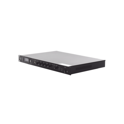 EPCOM PROAUDIO - Amplificador de Audio | 1 canal | 350 W | Sistema 100V y Baja Impedancia | 4 Entradas de Micrófono Balanceadas | Bluetooth | USB | SD | FM | Montaje en Rack
