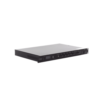 EPCOM PROAUDIO - Amplificador de Audio | 1 canal | 350 W | Sistema 100V y Baja Impedancia | 4 Entradas de Micrófono Balanceadas | Bluetooth | USB | SD | FM | Montaje en Rack