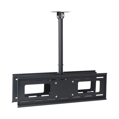 EPCOM - Montaje de Techo Universal Doble para Monitores de 32 a 65" / Soporta hasta 60 kg x pantalla  / Vesa 600 x 400/  Acero / Montaje Telescopico de 50 cm hasta 90 cm