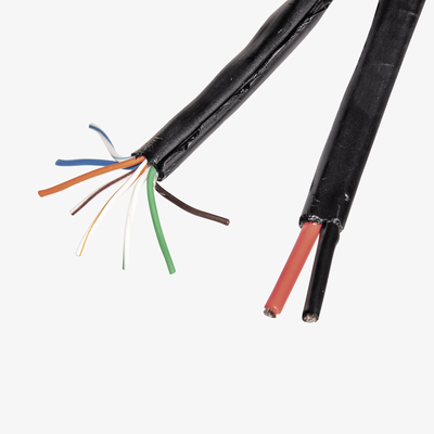 LINKEDPRO BY EPCOM - Bobina de Cable Siamés Cat5e CCA + 2 Cables Gruesos (16 AWG) para Alimentar Cámaras Más Lejos / 305 Metros (1000 Pies) / Instalación en Exterior / Uso Industrial para Climas Extremos