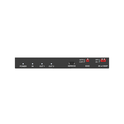 EPCOM PROAUDIO - Splitter HDMI 1x2 | 4K@60Hz | Extractor de Audio | Down Scaler | HDR  4:4:4 | EDID | 18Gbps