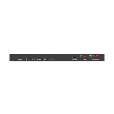 EPCOM PROAUDIO - Splitter HDMI 1x4 | 1 Entrada a 4 salidas (Simultaneas) | 4K@60Hz | Extractor de Audio | Down Scaler | HDR  4:4:4 | EDID | 18Gbps