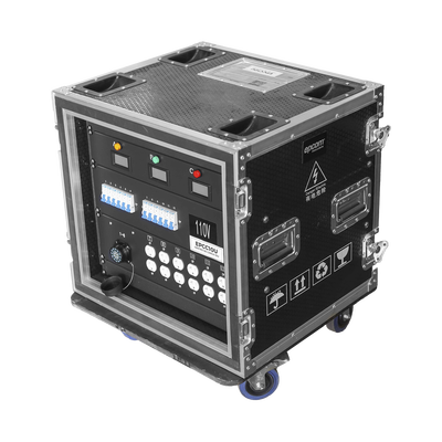 EPCOM PROAUDIO - Centro de carga movil para instalaciones temporales con conexión TIPO socapex a 110v Y 220V | RACK 10U