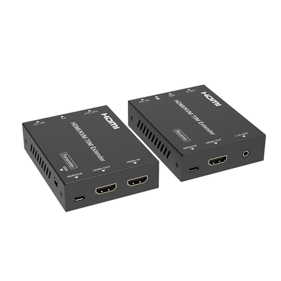 EPCOM PROAUDIO - Kit Extensor HDMI con KVM | 70m | 4K2K@60Hz | 4:4:4 |  HDMI2.0b y HDCP 2.2 | Salida de Audio 3.5mm | Admite PoC | Admite USB 1.1