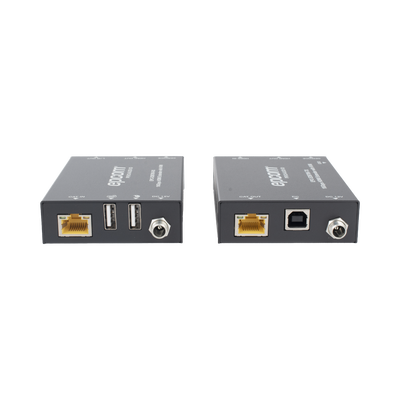 EPCOM PROAUDIO - Kit Extensor HDMI con KVM | 70m | 4K2K@60Hz | 4:4:4 |  HDMI2.0b y HDCP 2.2 | Salida de Audio 3.5mm | Admite PoC | Admite USB 1.1