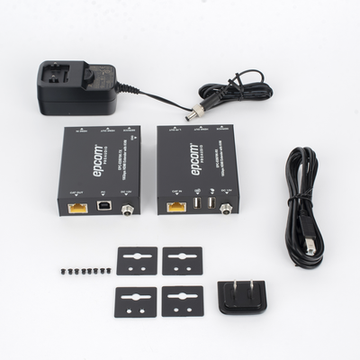 EPCOM PROAUDIO - Kit Extensor HDMI con KVM | 70m | 4K2K@60Hz | 4:4:4 |  HDMI2.0b y HDCP 2.2 | Salida de Audio 3.5mm | Admite PoC | Admite USB 1.1