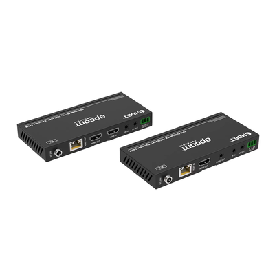 EPCOM PROAUDIO - Kit Extensor HDMI | 4K2K@60HZ | HDR 4:4:4 | HDBaseT | 120/150m | Salida de Audio | HDCP 2.2 | IR Bidireccional