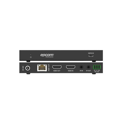 EPCOM PROAUDIO - Kit Extensor HDMI | 4K2K@60HZ | HDR 4:4:4 | HDBaseT | 120/150m | Salida de Audio | HDCP 2.2 | IR Bidireccional