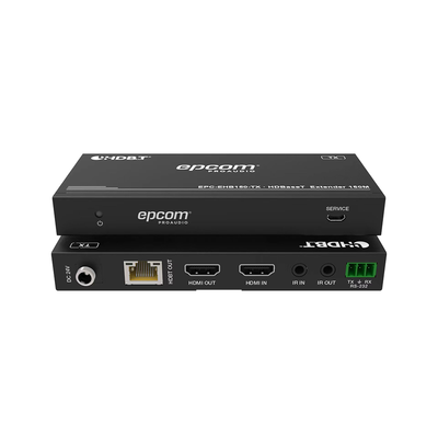 EPCOM PROAUDIO - Kit Extensor HDMI | 4K2K@60HZ | HDR 4:4:4 | HDBaseT | 120/150m | Salida de Audio | HDCP 2.2 | IR Bidireccional