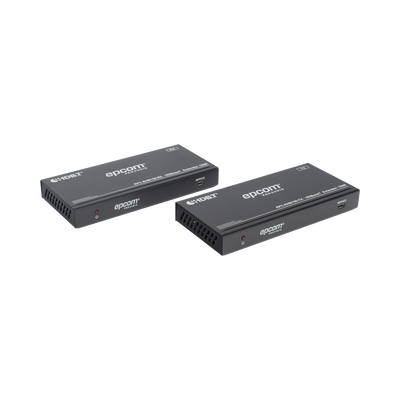 EPCOM PROAUDIO - Kit Extensor HDMI | 4K2K@60HZ | HDR 4:4:4 | HDBaseT | 120/150m | Salida de Audio | HDCP 2.2 | IR Bidireccional