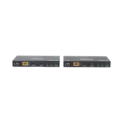 EPCOM PROAUDIO - Kit Extensor HDMI | 4K2K@60HZ | HDR 4:4:4 | HDBaseT | 120/150m | Salida de Audio | HDCP 2.2 | IR Bidireccional
