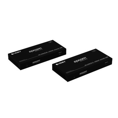 EPCOM PROAUDIO - Kit Extensor HDMI | 4K2K@60HZ | HDR 4:4:4 | HDBaseT | 120/150m | Salida de Audio | HDCP 2.2 | IR Bidireccional