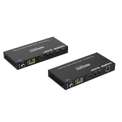 EPCOM PROAUDIO - Kit Extensor HDMI con KVM |  4K@60Hz 4:4:4 | 150m en 1080 | 120m en 4K | HDBaseT | USB 2.0 | IR Bidireccional | POC | EDID