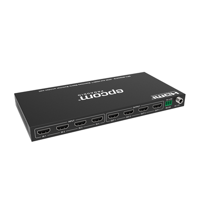 EPCOM PROAUDIO - Matriz de Video HDMI 4x4 | Ancho de Banda 10.2 Gbps | Resolución 4K@30Hz | Escalado a 1080P, 720P, 1920x1200, 4K30 | Modos Matriz y Video Wall | Control RS-232 y Remoto Infrared