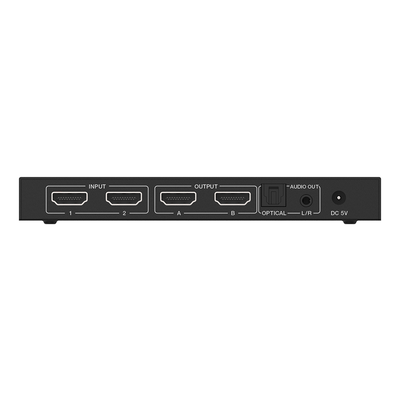EPCOM PROAUDIO - Matricial HDMI | 2x2 | 4K2K@60Hz | HDR | YCbCr 4:4:4 | EDID Auto | Extractor de Audio | Salida de audio análoga y digitalizados | HDCP 2.2 | 18 Gbps
