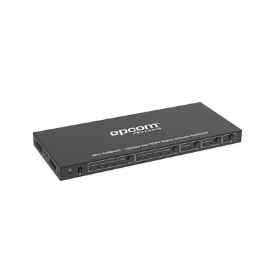 EPCOM PROAUDIO - Matricial HDMI | 4x2 | 4K2K@60Hz | HDR | YCbCr 4:4:4 | EDID Auto | Extractor de Audio | Salida de audio análoga y digitalizados | HDCP 2.2 | 18 Gbps