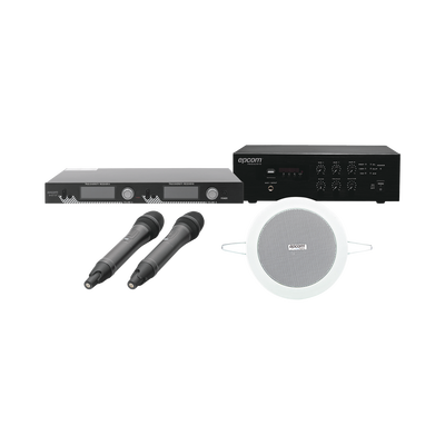 EPCOM PROAUDIO - KIT IDEAL PARA SALAS DE CONFERENCIAS 1 SFB120 + 1 SF521UH + 4 SF104GD
